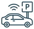 Free parking facility icon
