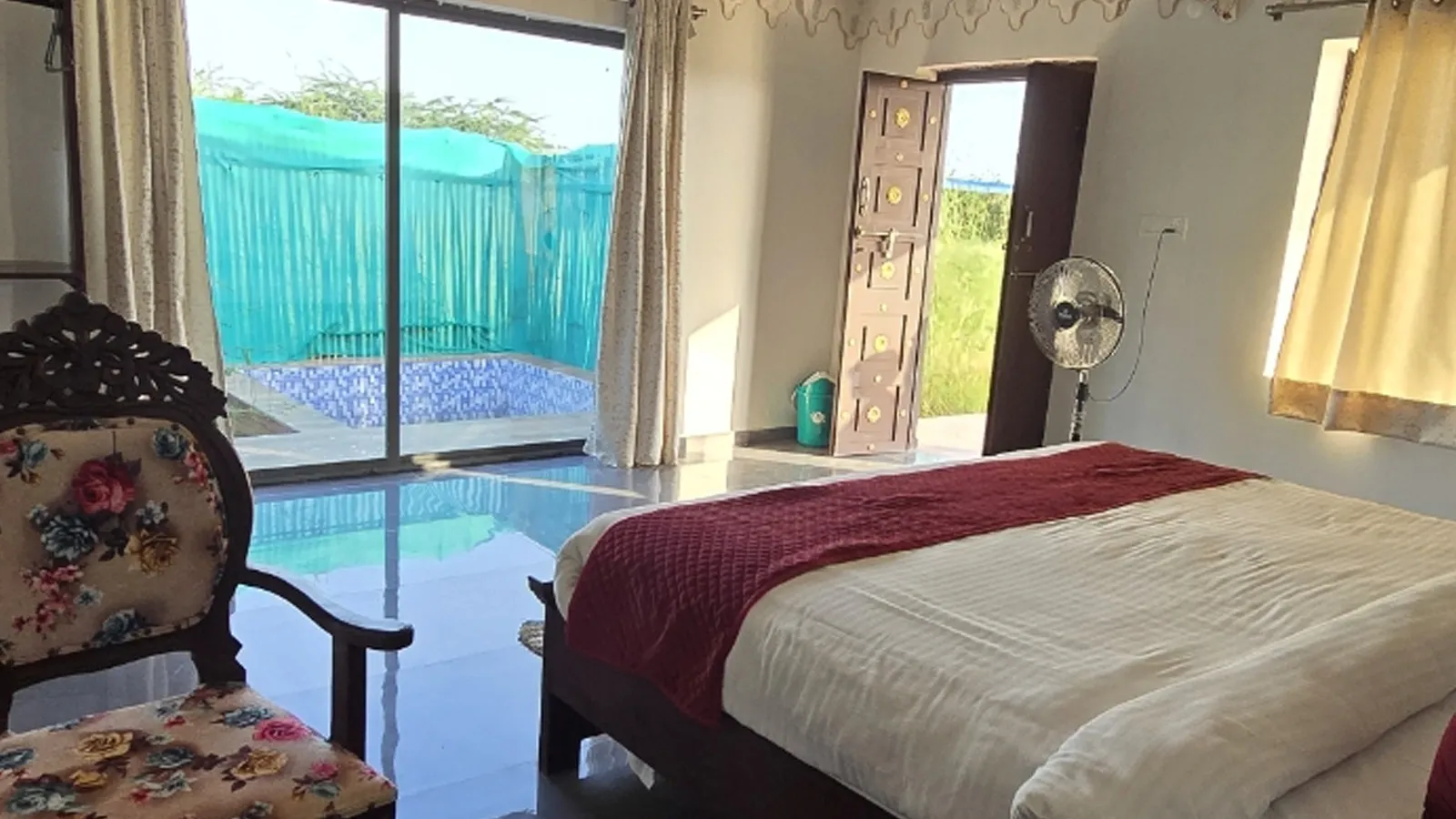 plunge pool cottage at Agvani Resort Jawai
